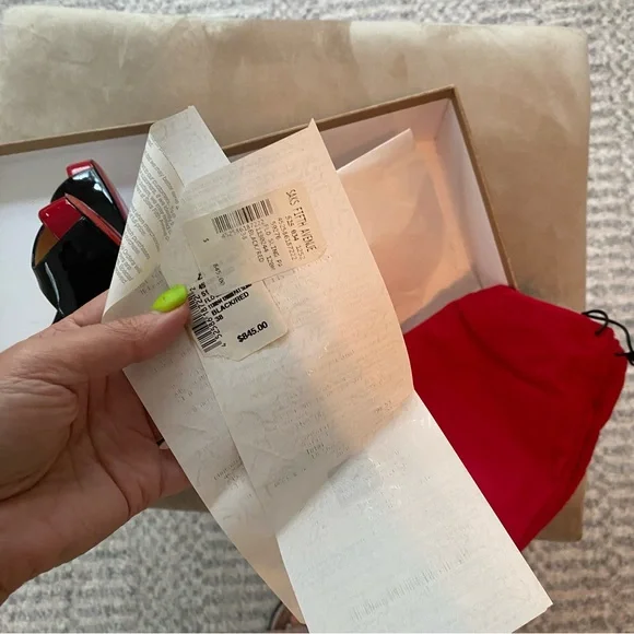 Christian Louboutin Vendome 120 Patent Leather Pumps EU 39.5 Black Red Sole - Picture 6 of 11